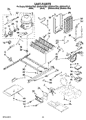 UNIT PARTS Diagram and Parts List for GD5RHAXTL01  Whirlpool Refrigerator