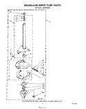 BRAKE AND DRIVE TUBE Diagram and Parts List for LA5580XSW0  Whirlpool Washer