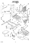 UNIT PARTS Diagram and Parts List for 6GS2SHQXRQ01  Whirlpool Refrigerator
