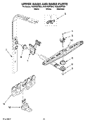 UPPER WASH AND RINSE PARTS Diagram and Parts List for KUDU03STBL0  KitchenAid Dishwasher