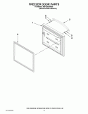 FREEZER DOOR PARTS Diagram and Parts List for KBFS25EWMS5  KitchenAid Refrigerator