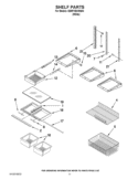 SHELF PARTS Diagram and Parts List for EB9FVBXWQ03  Whirlpool Refrigerator