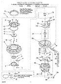 PUMP AND MOTOR Diagram and Parts List for KUDG25SHAL0  KitchenAid Dishwasher