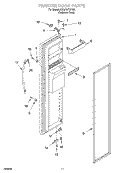 FREEZER DOOR Diagram and Parts List for 6GD27DFXFS01  Whirlpool Refrigerator