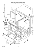 FRAME AND TANK Diagram and Parts List for KUDA23SY0  KitchenAid Dishwasher