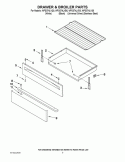 Part Location Diagram of 9762180 Whirlpool Panel, Drawer Frnt (Universal