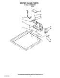 METER CASE PARTS Diagram and Parts List for CHW8990AW0  Whirlpool Washer