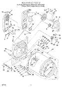 BULKHEAD Diagram and Parts List for KGYS850GQ1  KitchenAid Dryer