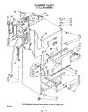 CABINET Diagram and Parts List for ET14EPXRWR1  Whirlpool Refrigerator