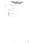MISCELLANEOUS, OPTIONAL Diagram and Parts List for LSQ9665JQ3  Whirlpool Washer