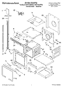 OVEN PARTS Diagram and Parts List for KEBV208MMT00  KitchenAid Wall Oven