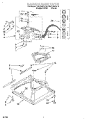 MACHINE BASE Diagram and Parts List for 7MLSQ8543JQ0  Whirlpool Washer
