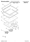 COOKTOP Diagram and Parts List for KERC507YAL4  KitchenAid Range