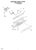 CONTROL PANEL Diagram and Parts List for KSSP42QKS01  KitchenAid Refrigerator