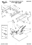 Part Location Diagram of 3399009 Whirlpool PANEL-CNTL