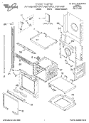 OVEN, LITERATURE Diagram and Parts List for GMC275PDQ1  Whirlpool Microwave Oven Combo