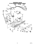 CONTROL Diagram and Parts List for 8ED22PWXAW02  Whirlpool Refrigerator