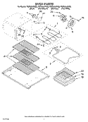 OVEN PARTS Diagram and Parts List for YGR556LRKC0  Whirlpool Range