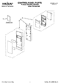 Part Location Diagram of W10132038 Whirlpool Tech Sheet, Slim