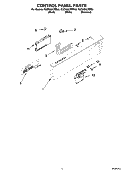 CONTROL PANEL PARTS Diagram and Parts List for KUDK02CRBS0  KitchenAid Dishwasher