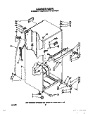 CABINET Diagram and Parts List for ET12LKYXN00  Whirlpool Refrigerator