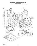 AIR FLOW AND CONTROL PARTS Diagram and Parts List for X12002V03  Roper Air Conditioner