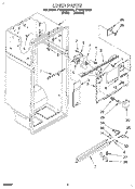 LINER Diagram and Parts List for ET22DQRBW02  Whirlpool Refrigerator
