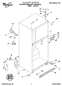 CABINET Diagram and Parts List for ET20GKXDN01  Whirlpool Refrigerator
