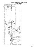 BRAKE AND DRIVE TUBE Diagram and Parts List for TAWL400WW1  Estate Washer