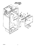 LINER Diagram and Parts List for ET18RKXZW00  Whirlpool Refrigerator