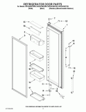REFRIGERATOR DOOR PARTS Diagram and Parts List for KSC24C8EYB00  KitchenAid Refrigerator
