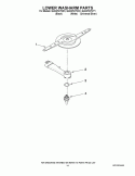LOWER WASHARM PARTS Diagram and Parts List for GU2475XTVY1  Whirlpool Dishwasher