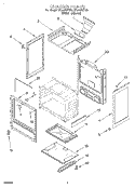 CHASSIS Diagram and Parts List for SF302BSEW0  Whirlpool Range