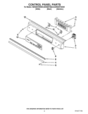 CONTROL PANEL PARTS Diagram and Parts List for KERS807SSS04  KitchenAid Range