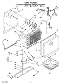 UNIT PARTS, OPTIONAL PARTS (NOT INCLUDED) Diagram and Parts List for EL87TRRRQ02  Whirlpool Refrigerator