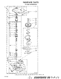 GEARCASE Diagram and Parts List for KAWE660WAL0  KitchenAid Washer