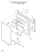 REFRIGERATOR DOOR Diagram and Parts List for 8ET19DKXFN00  Whirlpool Refrigerator