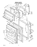 DOOR, LIT/OPTIONAL Diagram and Parts List for ET20AKXLWR3  Whirlpool Refrigerator