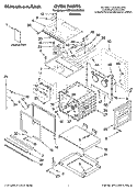 OVEN PARTS Diagram and Parts List for KEHU309SSS00  KitchenAid Microwave Oven Combo
