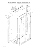 CABINET TRIMS AND BREAKER TRIM Diagram and Parts List for KSSS36DAX01  KitchenAid Refrigerator