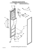 FREEZER DOOR PARTS Diagram and Parts List for KSC24C8EYB02  KitchenAid Refrigerator