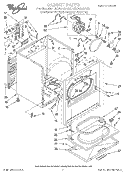 SECTION Diagram and Parts List for LEC6848AZ0  Whirlpool Dryer
