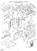 Part Location Diagram of 1167529 Whirlpool HARNS-WIRE