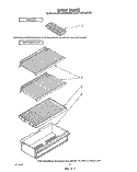 SHELF Diagram and Parts List for ET14CCRWW00  Whirlpool Refrigerator