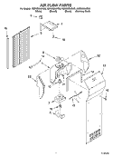 AIR FLOW Diagram and Parts List for KSRK22ILBL02  KitchenAid Refrigerator
