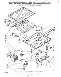 COMPARTMENT SEPARATOR AND CONTROL Diagram and Parts List for ET14JKXLWR2  Whirlpool Refrigerator