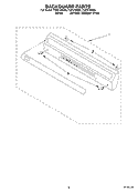 BACKGUARD Diagram and Parts List for FGP215EW5  Roper Range