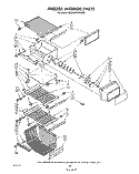 FREEZER INTERIOR Diagram and Parts List for 3ED26MMXRWR0  Whirlpool Refrigerator