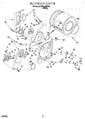 SECTION Diagram and Parts List for TEDL400BW2  Whirlpool Dryer