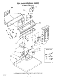 TOP AND CONSOLE , LITERATURE AND OPTIONAL Diagram and Parts List for LG5801XMW0  Whirlpool Dryer
